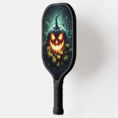 不気味自然白熱［赤熱］光を放つハロウィーンパンプキン ピックルボールラケット (左)