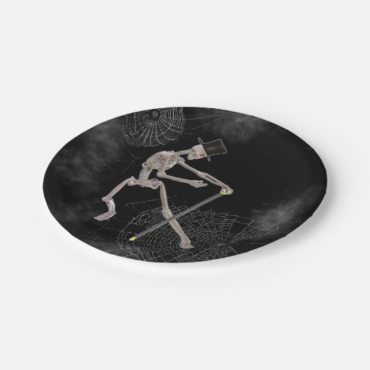 不気味踊り骨格 ペーパープレート (アングル)