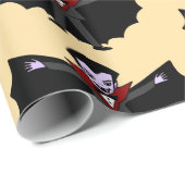 不気味間抜けおもしろい画ドラキュラ ラッピングペーパー (ロールコーナー)