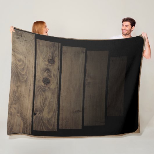 不気味階段 – 古い木製の階段ユニーク フリースブランケット (インサイチュ)