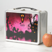 不気味面白いハロウィンデザイン メタルランチボックス (インサイチュ)