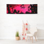 不気味面白いハロウィンデザイン 横断幕 (インサイチュ)