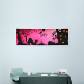 不気味面白いハロウィンデザイン 横断幕 (トレードショー)