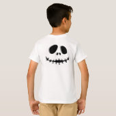 不気味顔ハロウィンTシャツ – フロント「不気味」 Tシャツ (裏面フル)