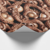 不気味風変わりなエイリアンぬるまタコ触手 ラッピングペーパー (角)