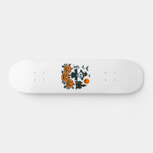 不気味骨組みのかかしと家の幽霊のよく出る夜 スケートボード (横)