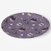 不気味魔女ハロウィーン誕生日パーティー ペーパープレート (アングル)