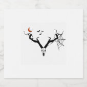 不気味鹿〔雄ジカの〕枝角 スパークリングワインラベル (シングルラベル)