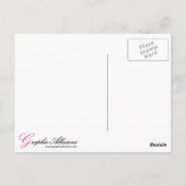 不気味黒猫カボチャのハロウィーン ポストカード (裏面)