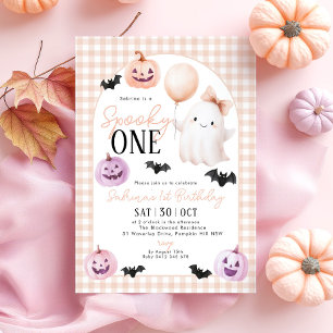 不気味1ハロウィン幽霊オレンジ1日 招待状