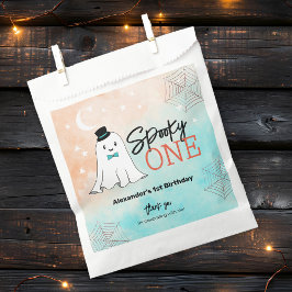 不気味1ハロウィン幽霊少年1歳のパーティー フェイバーバッグ