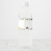 不気味1ハロウィン誕生日ウォーターボトルラベル ペットボトルラベル (裏面)