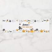 不気味1ハロウィン誕生日ウォーターボトルラベル ペットボトルラベル (シングルラベル)