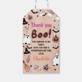 不気味1ハロウィン1歳の誕生日パーティー ギフトタグ (正面)