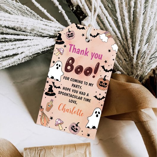 不気味1ハロウィン1歳の誕生日パーティー ギフトタグ