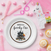不気味1ハロウィン1歳の誕生日パーティー ペーパープレート (パーティー)