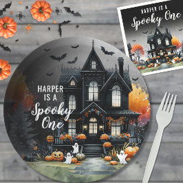 不気味1ハロウィン1歳の誕生日パーティー ペーパープレート
