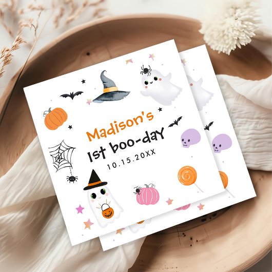 不気味1ハロウィン1歳 スタンダードカクテルナプキン