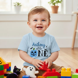 不気味1ハロウィン1歳 ベビーTシャツ