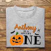 不気味1ハロウィン1歳 ベビーTシャツ