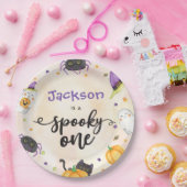 不気味1ハロウィン1歳 ペーパープレート (パーティー)