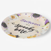 不気味1ハロウィン1歳 ペーパープレート (アングル)