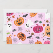 不気味1ハロウィン1歳 招待状 (裏面)