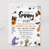 不気味1ハロウィン1歳 招待状 (正面)