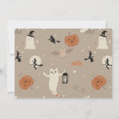 不気味1ハロウィン1歳 招待状 (裏面)