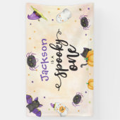 不気味1ハロウィン1歳 横断幕 (縦)