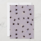 不気味1ハロウィーンのモチーフピンク1歳 招待状 (裏面)