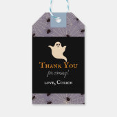 不気味1ハロウィーンのモチーフ青1歳の誕生日 ギフトタグ (裏面)