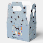 不気味1ハロウィーンのモチーフ青1歳の誕生日 フェイバーボックス (オープン)