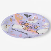 不気味1ハロウィーングルービー幽霊1st誕生日 ペーパープレート (アングル)