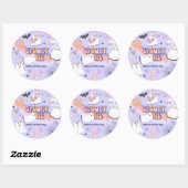 不気味1ハロウィーングルービー幽霊1st誕生日 ラウンドシール (シート)