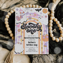 不気味1ハロウィーングルービー幽霊1st誕生日 招待状