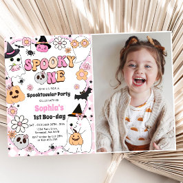 不気味1ハロウィーングルービー幽霊1st誕生日 招待状