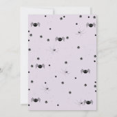 不気味1ハロウィーンツインの誕生日パーティー 招待状 (裏面)