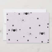 不気味1ハロウィーンツインの誕生日パーティー 招待状 (裏面)