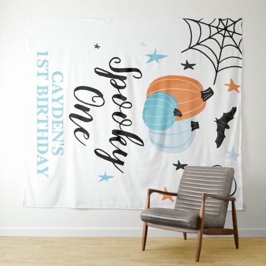 不気味1ハロウィーン1位の誕生日カボチャ タペストリー (インサイチュ(横))