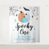 不気味1ハロウィーン1位の誕生日カボチャ タペストリー (正面)