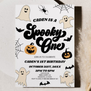 不気味1ハロウィーン1回目の誕生日パーティー 招待状