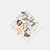 不気味1ハロウィーン1日パーティーかわいい幽霊 スタンダードカクテルナプキン (角)