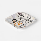 不気味1ハロウィーン1日パーティーかわいい幽霊 ペーパープレート (傾斜あり)