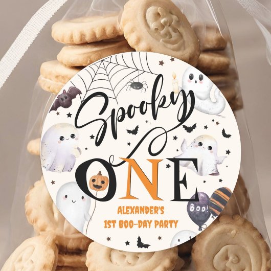 不気味1ハロウィーン1日パーティーかわいい幽霊 ラウンドシール
