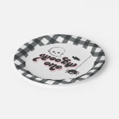 不気味1ハロウィーン1歳の誕生日紙プレート ペーパープレート (アングル)