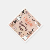 不気味1ハロウィーン1st誕生日パーティーナプキンス スタンダードカクテルナプキン (角)