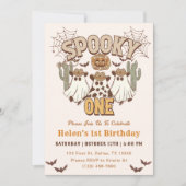 不気味1歳の誕生日ウェスタンパーティー 招待状 (正面)