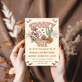 不気味1歳の誕生日ウェスタンパーティー 招待状