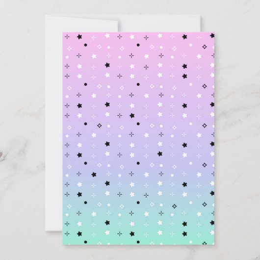 不気味1歳の誕生日ハロウィーン招待状 招待状 (裏面)